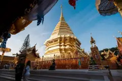 Golden chedi at Doi Suthep in Chiang Mai