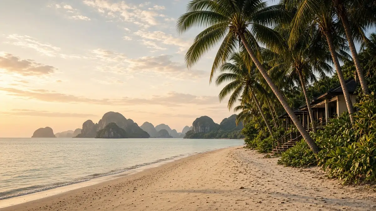 Quiet beach and coastal accommodation in Krabi
