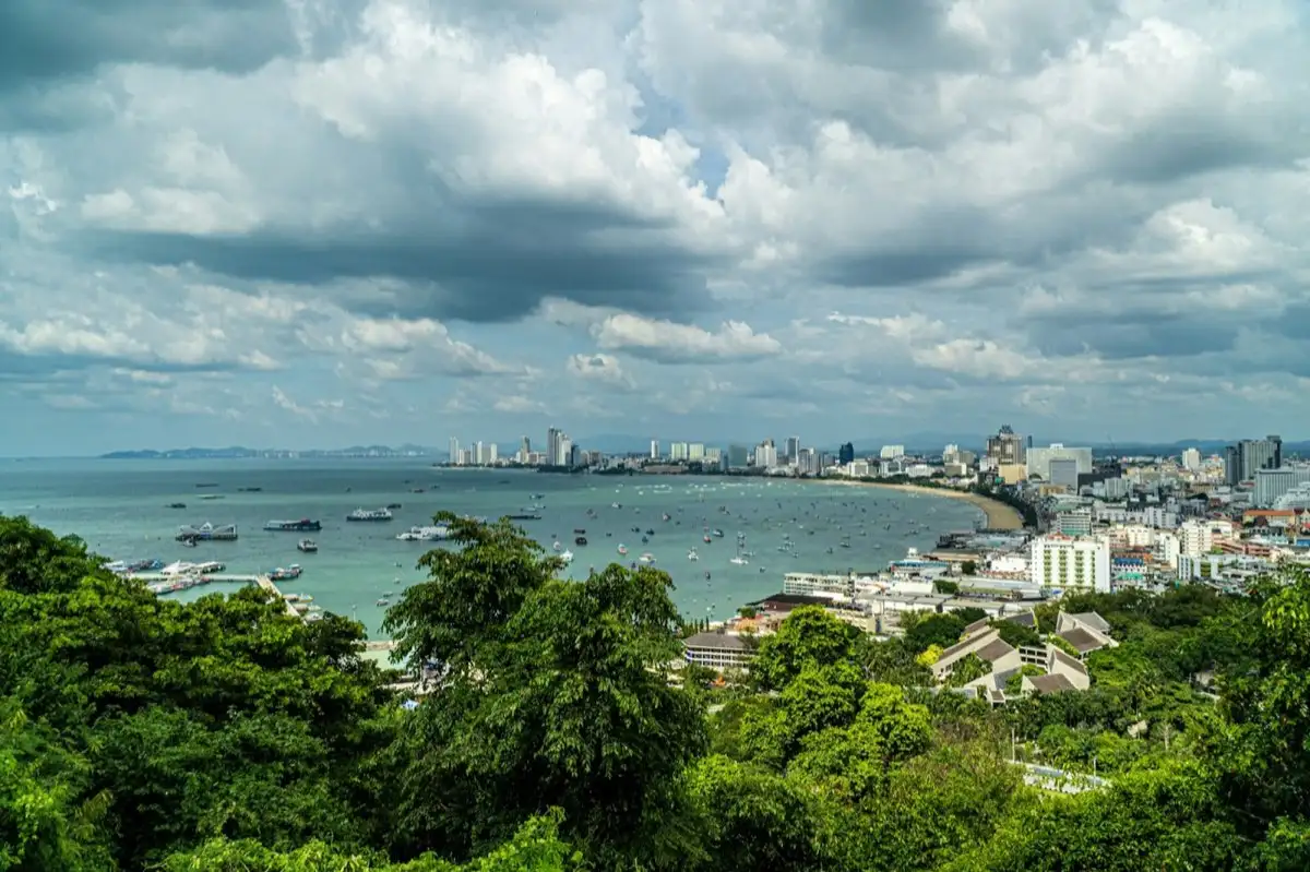 Panorama of Pattaya Bay from Pratumnak